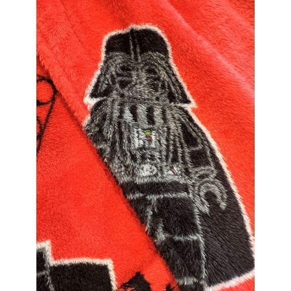 Lego Star Wars Kids Red Fleece Darth Vader Robe Red Sz L - Picture 10 of 11